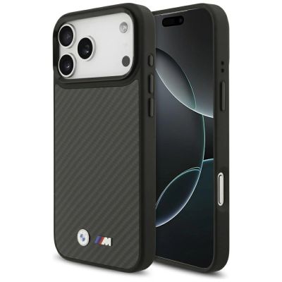 BMW M Kevlar Matt MagSafe Case für iPhone 17 Pro Max – Schwarz