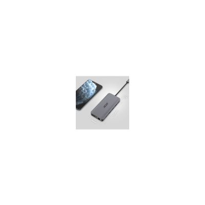 8. Acer 12-in-1 USB-C-Dongle, kabelgebunden, USB 3.2 Gen 1 (3.1 Gen 1), Typ-C, Silber