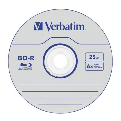 3. BDR-Disc Verbatim 43838 (25 GB; 6x; 50 Stück)