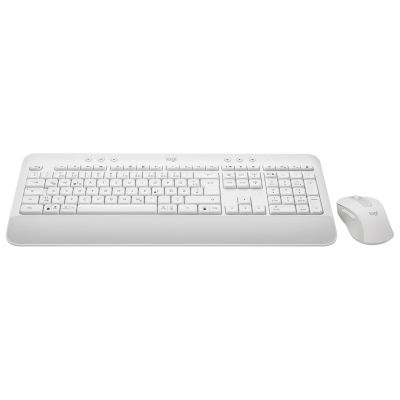 5. Logitech Signature MK650 Combo für Business: Tastatur und Maus inklusive, Bluetooth, QWERTZ-Tastatur, Deutsch, Weiß