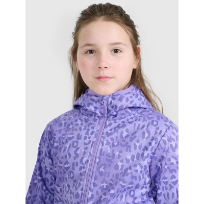 5. Softshelljacke für Mädchen, winddichte Membran 5000, 4F 4FJRAW25TSOFF507-90A