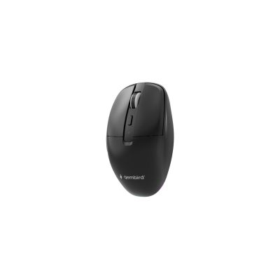 6. GEMBIRD Kabellose Maus Dual-Modus (2,4 GHz + Bluetooth) 1600 DPI, 6 Tasten, Schwarz