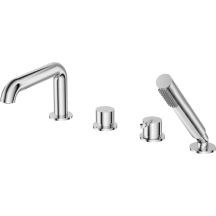 4-Loch-Badewannenarmatur mit Duschset