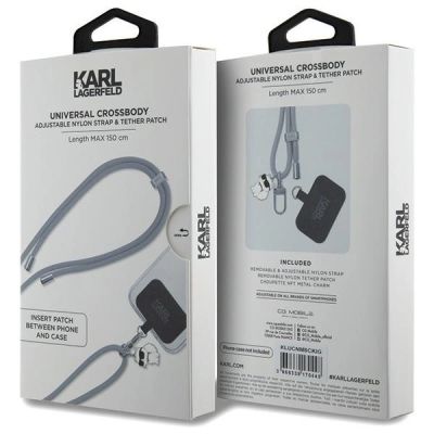 3. Karl Lagerfeld KLUCNMSCKIG Universal CBDY Cord-Etui – schwarz