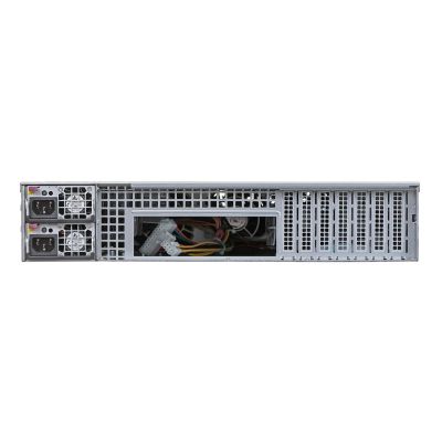 5. SUPERMICRO CSE-825TQC-R802LPB SERVERGEHÄUSE (Schwarzes 2U SC825TQC SAS3 LP-Gehäuse mit rotem 800W Netzteil)