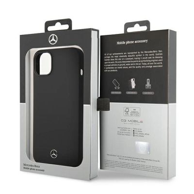 5. Mercedes Silicone Line Hülle für iPhone 14 Plus – Schwarz