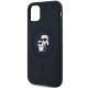 6. Karl Lagerfeld Silikon Karl&Choupette MagSafe Hülle für iPhone 11 / Xr – schwarz