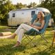 11. REDCLIFFS HIGH DELUXE CAMPINGSTUHL MIT KISSEN BLAU