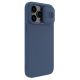 4. Nillkin CamShield Silky Silikonhülle iPhone 14 Pro Max Silikonhülle mit Kameraschutz Blau