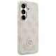 4. Guess 4G Strass-Rundlogo MagSafe Hülle für Samsung Galaxy S26 - Pink