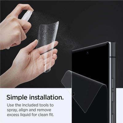 7. Spigen Neo Flex Hydrogelfolie für Samsung Galaxy S23 Ultra - 2 Stk.
