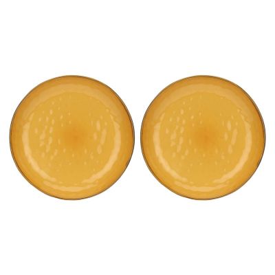 Set mit 2 runden Concerto Ocra Schalen – Gelb, 30 cm