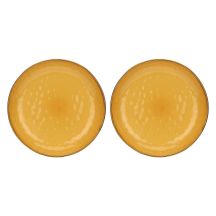 Set mit 2 runden Concerto Ocra Schalen – Gelb, 30 cm