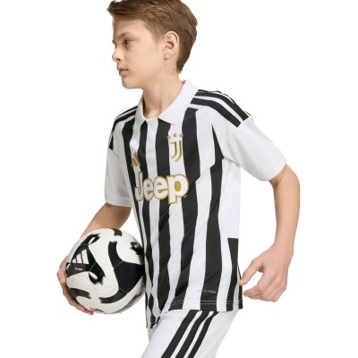 7. adidas Juventus 26/27 Kinder-Trikot weiß und schwarz KB8836