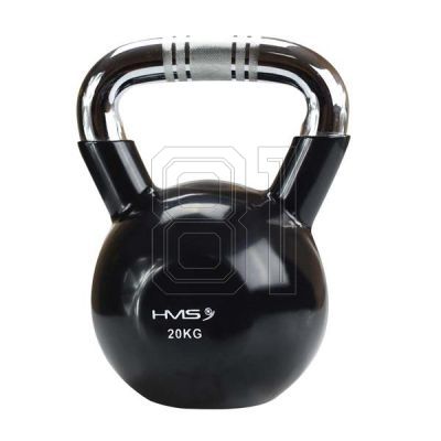33. Kettlebell Gusseisengriff Chrom gerändelt HMS KTC20 SCHWARZ 