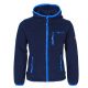 TrollKids Kids Stavanger Jacket marine/hellblaue winddichte Fleecejacke (706-110)