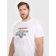 5. Herren-T-Shirt mit Aufdruck, regulär, Größe 4F 4FRAW25TTSHM3612-10S