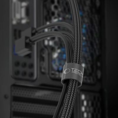3. Tech-Protect Velcro Cable 3m Kabel-Organizer – schwarz