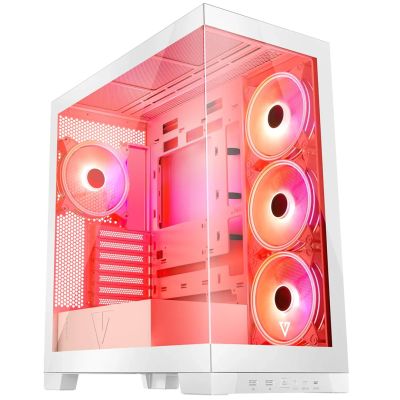 2. MODECOM VOLCNO SPACE APEX ARGB MIDI WEISSES GEHÄUSE