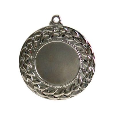 3. Silbermedaille mit Platz für ein 25-mm-Emblem – Stahlmedaille