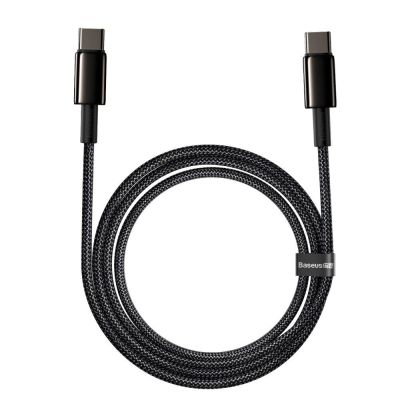 2. Baseus CATWJ-A01 USB-C – USB-C PD QC-Kabel 100 W 5 A 480 Mbit/s 2 m – Schwarz