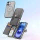 3. Dux Ducis Lawa Lederhülle für iPhone 16 - Grau
