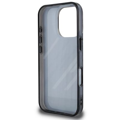 7. BMW Motorsport IML Random Stripes Hülle für iPhone 16 Pro - Schwarz