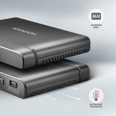 6. Axagon ADSA-CC USB-C 10 Gbit/s – NVMe M.2 SSD & SATA 2,5/3,5 SSD/HDD CLONE MASTER 2 – Digital/Daten – NVMe USB 3.2 Gen 2 (3.1 Gen 2) Typ-C Schwarz