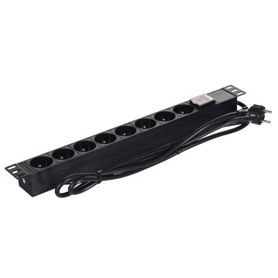 3. A-LAN PZ081U Steckdosenleiste (8 x UTE; 16 A (3680 W); 1,8 m; schwarz)