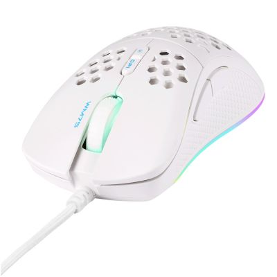 2. Deltaco Gaming GAM-108-W Maus, Rechtshänder, USB Typ-A, optisch, 6400 DPI
