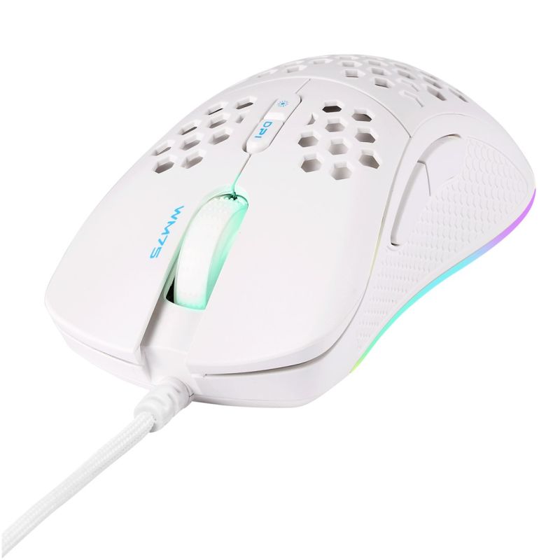 2. Deltaco Gaming GAM-108-W Maus, Rechtshänder, USB Typ-A, optisch, 6400 DPI