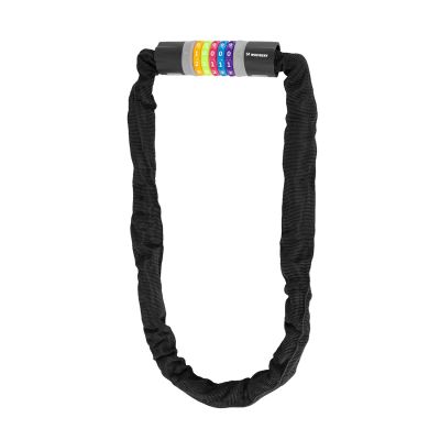 3. Wozinsky WZR-K1 Kettenschloss für Fahrräder bis 100 cm, Code-System – Schwarz
