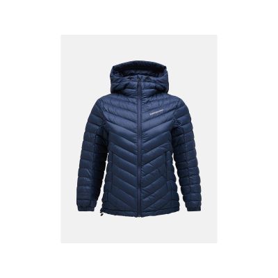 5. Peak Performance W Frost Daunenjacke mit Kapuze Marineblau
