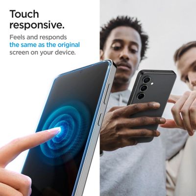 12. Spigen Glas.tR EZ Fit gehärtetes Glas für Samsung Galaxy S24+ - 2 Stk.