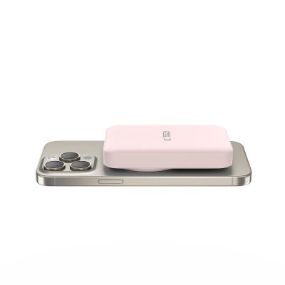 3. Tech-Protect LifeMag PB11 Powerbank mit MagSafe 10000 mAh 15 W USB-C-Anschluss – Rosa + USB-C-Kabel
