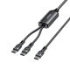 2. UNITEK USB-C-Kabel 2-in-1 PD 100W Silikon 1,8 m