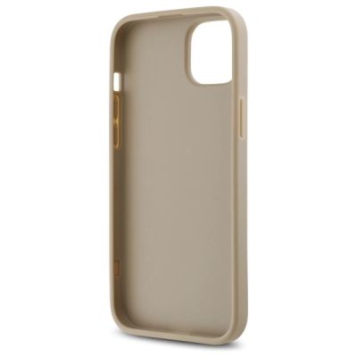 7. DKNY Quilted Stack Logo iPhone 15 Plus Hülle – Beige