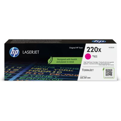 4. Original HP 220X LaserJet Magenta Tonerkartusche
