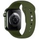 2. Tech-Protect Silikonarmband für Apple Watch 44 / 45 / 46 / 49 mm – Grün
