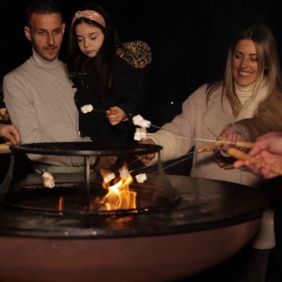 5. BF Bonbiza XL Offene rostige Gartenfeuerstelle