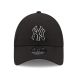 2. New Era 9FORTY MLB NY New York Yankees Pop Outline Black Cap – 60184647