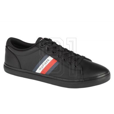 5. Tommy Hilfiger Essential Leather Vulc Stripes M Schuhe FM0FM03722-BDS
