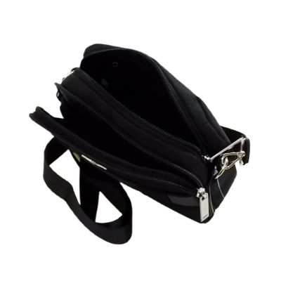 3. Aeronautica Militare Fly Herren-Schultertasche Schwarz - AM-327