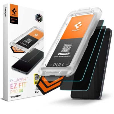Spigen Glas.Tr Ez Fit Pro HD Privacy Glass 2er-Pack für Samsung Galaxy S26+