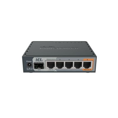 6. Mikrotik hEX S Router (RB760iGS) Anzahl Ethernet-Ports: 6; Architektur: MMIPS; CPU-Kerne: 2