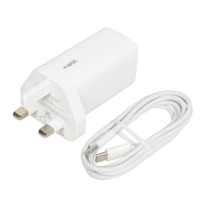 4. I-BOX C-65 GAN PD65W Wandladegerätkabel, Weiß