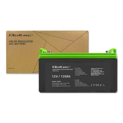 2. QOLTEC Gelbatterie 12V | 120Ah | Gel
