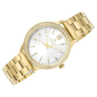 3. Giewont Saphir Gold Silber Damenuhr GW1140-B2