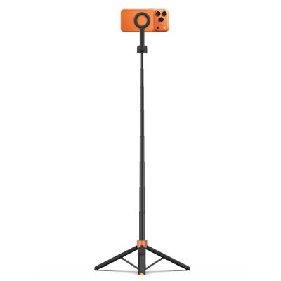 2. Tech-Protect L10S Bluetooth-Selfie-Stick-Stativ – Schwarz und Orange