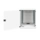 5. Digitus 19" 12HE Wand-Netzwerkschrank, 540 x 400 mm, Glastür, grau, ungeteilt, unmontiert, 60 kg